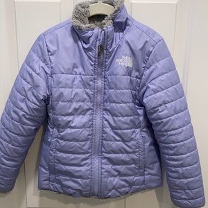 The North Face toddlers winter jacket. Reversible. Size 5.